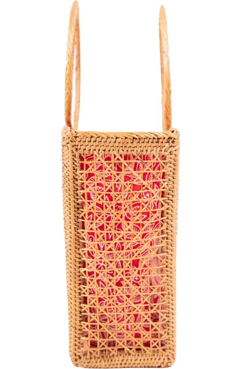 Jelavu Ata Butterfly Handwoven Rattan Tote, Alternate, color, Natural