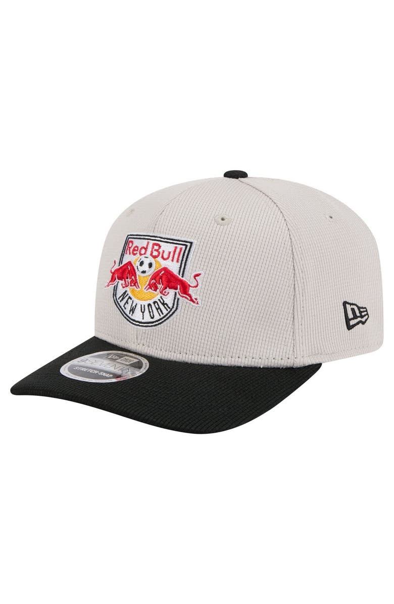 New Era Men's New Era  Khaki/Black New York Red Bulls 2025 Jersey Hook 9SEVENTY Stretch-Snap Hat, Alternate, color, Khaki