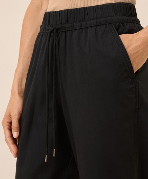Pact Organic Cotton Daily Twill Drawstring Pant In Black
