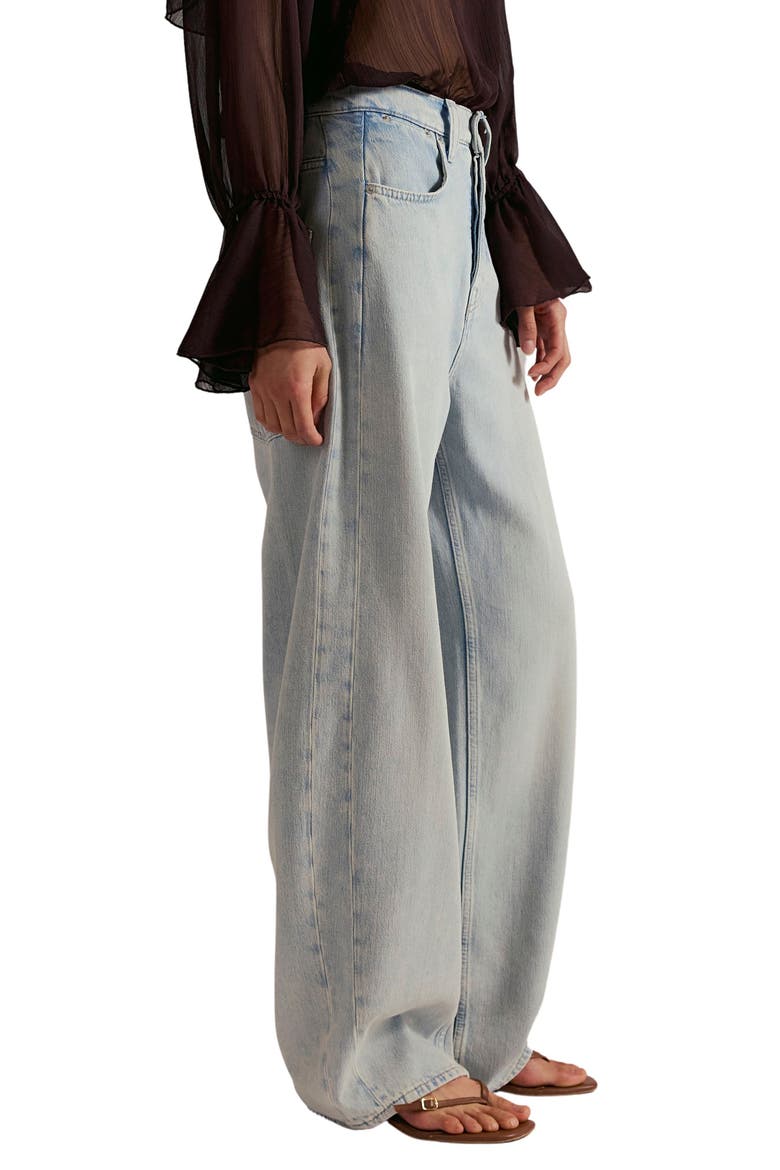 Truro Relaxed Wide Leg Jeans, Alternate, color, BEACH PLEASE