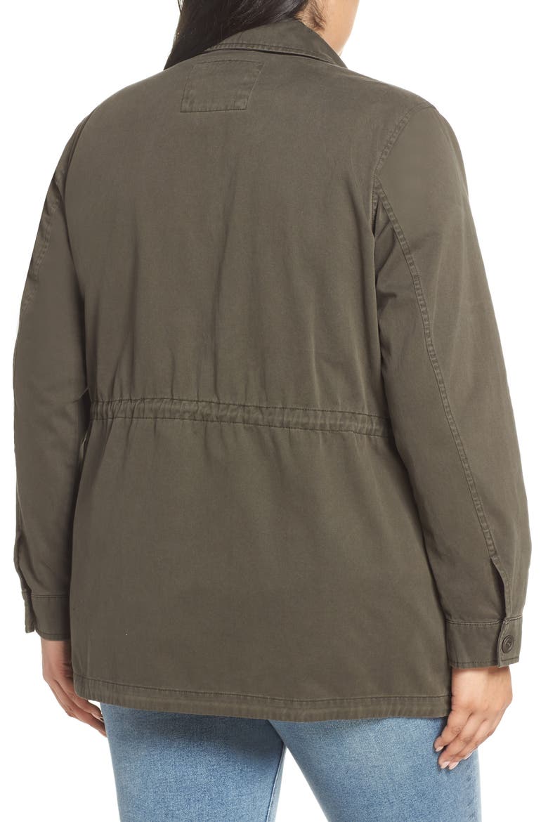 Levi's® Cotton Oversize Military Jacket, Alternate, color, OLIVE