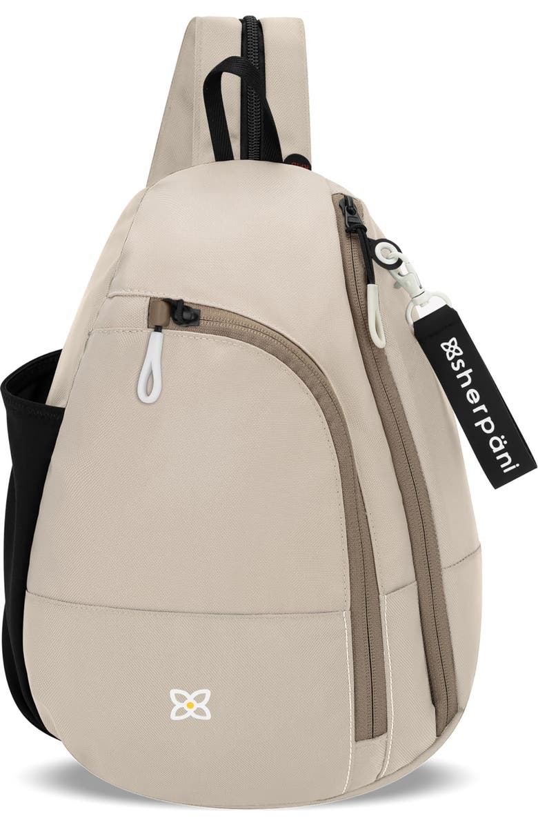 Sherpani Wayfarer Small Convertible 8L Sling Backpack, Main, color, Con Leche