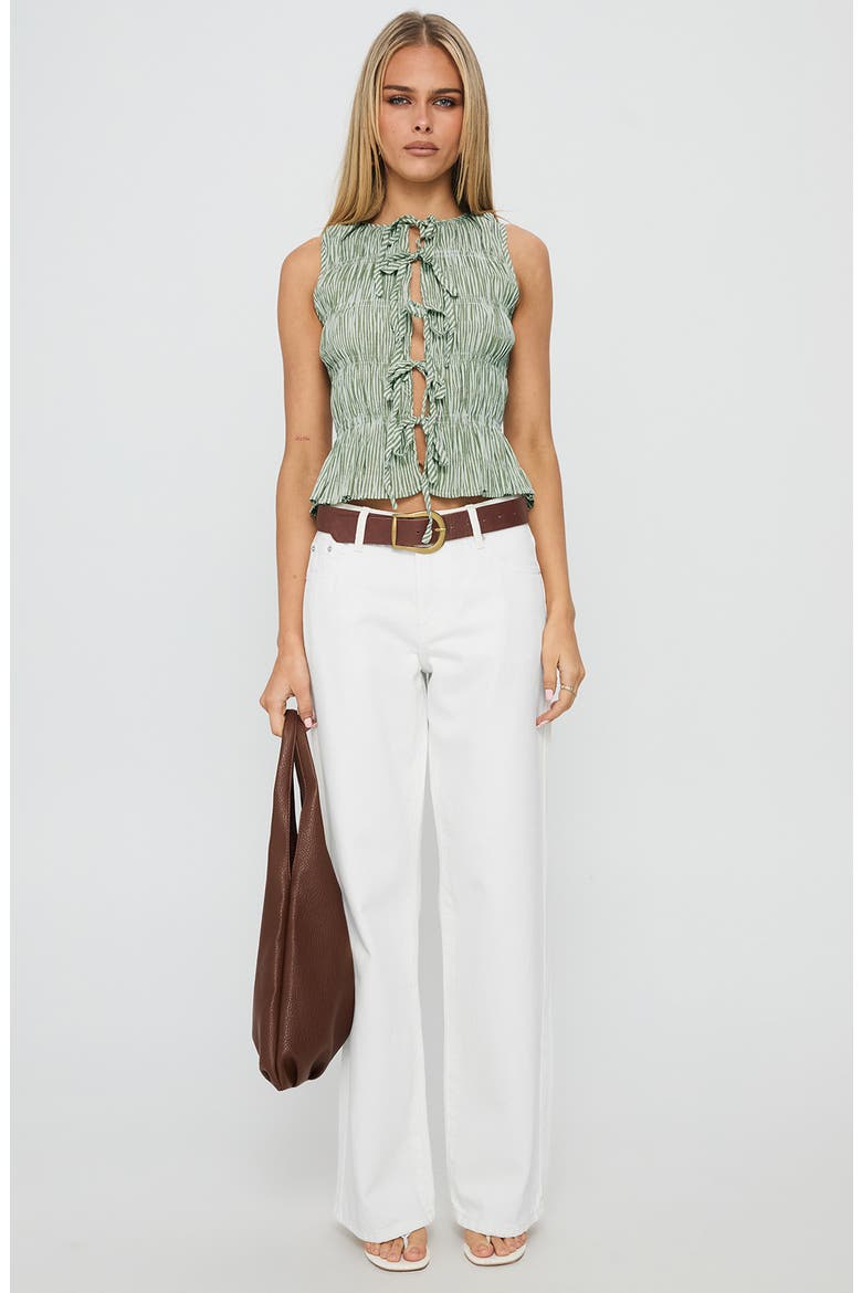 Serenitia Mid Rise Straight Leg Jeans, Alternate, color, WHITE WASH