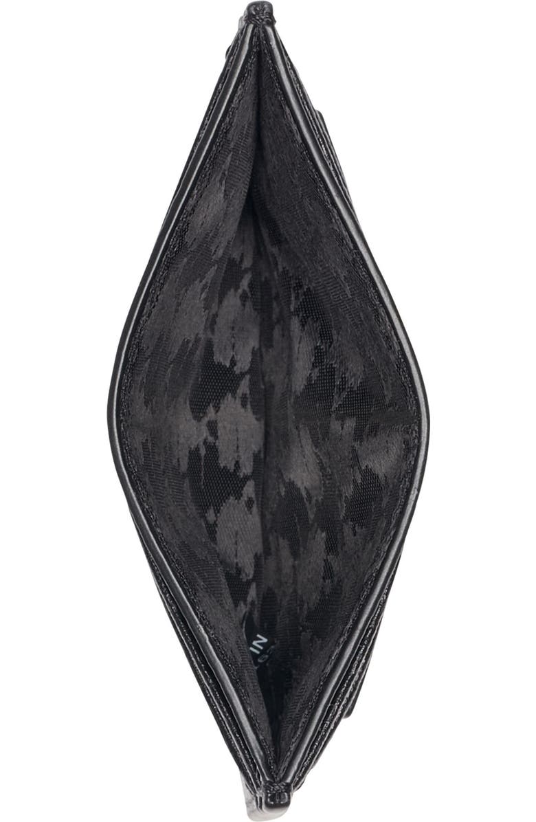 KARL LAGERFELD PARIS Card Case Slg, Alternate, color, Black