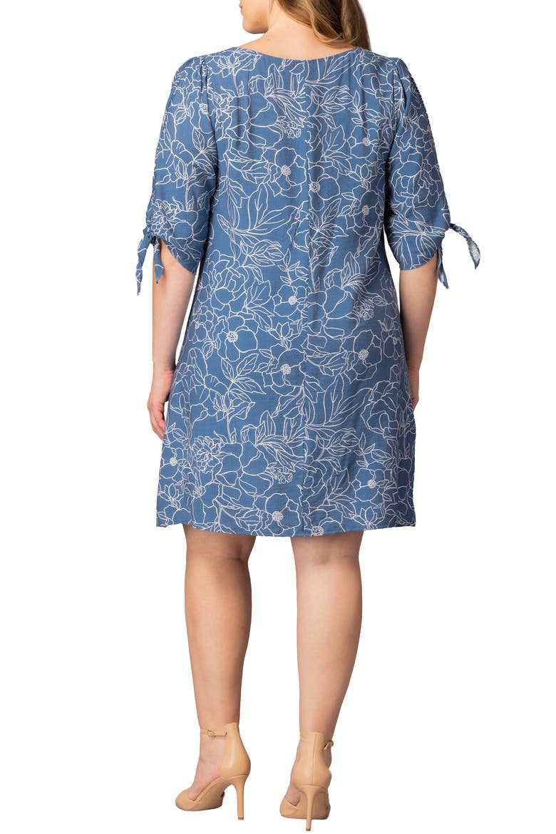 Manhattan Shift Dress, Alternate, color, BLUE FLORAL PRINT