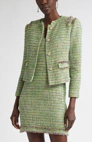 ST. JOHN Arden Metallic Tweed Jacket