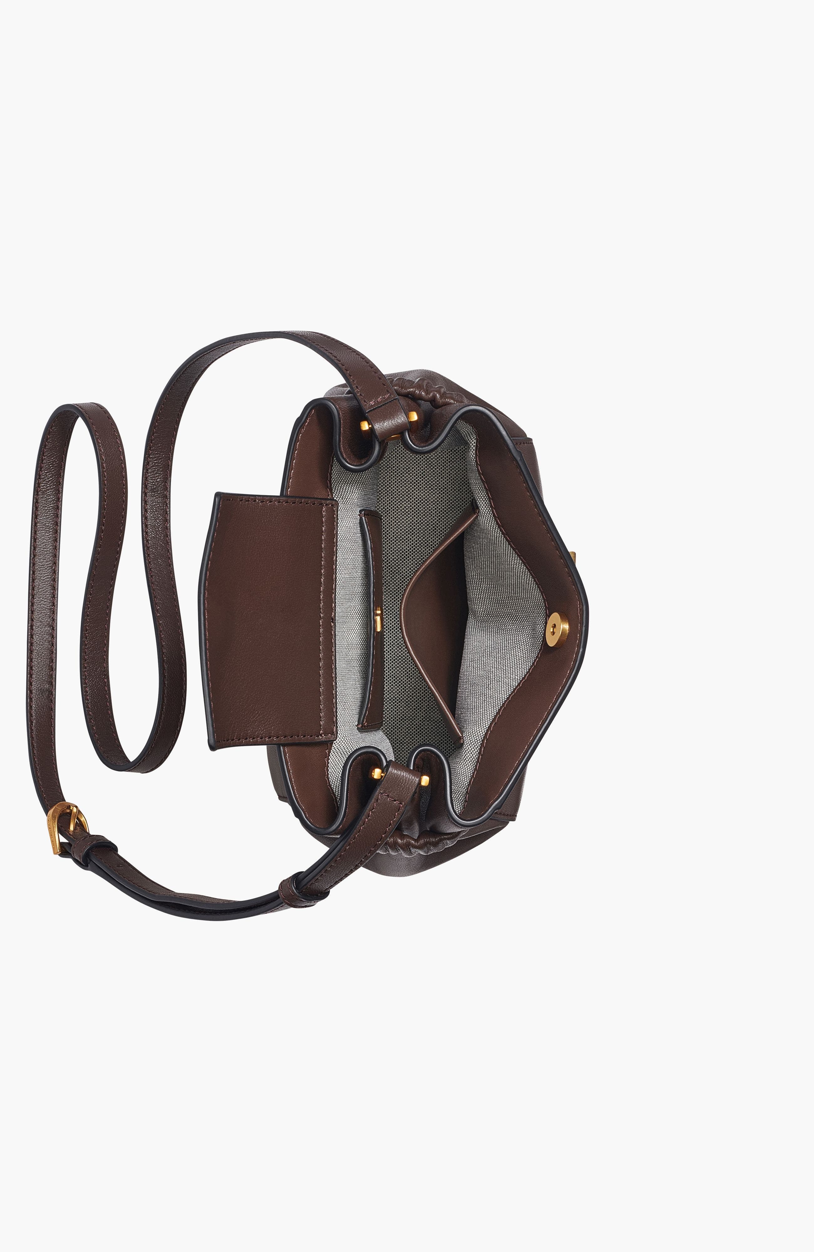 Gingham Crossbody, Alternate, color, Umber