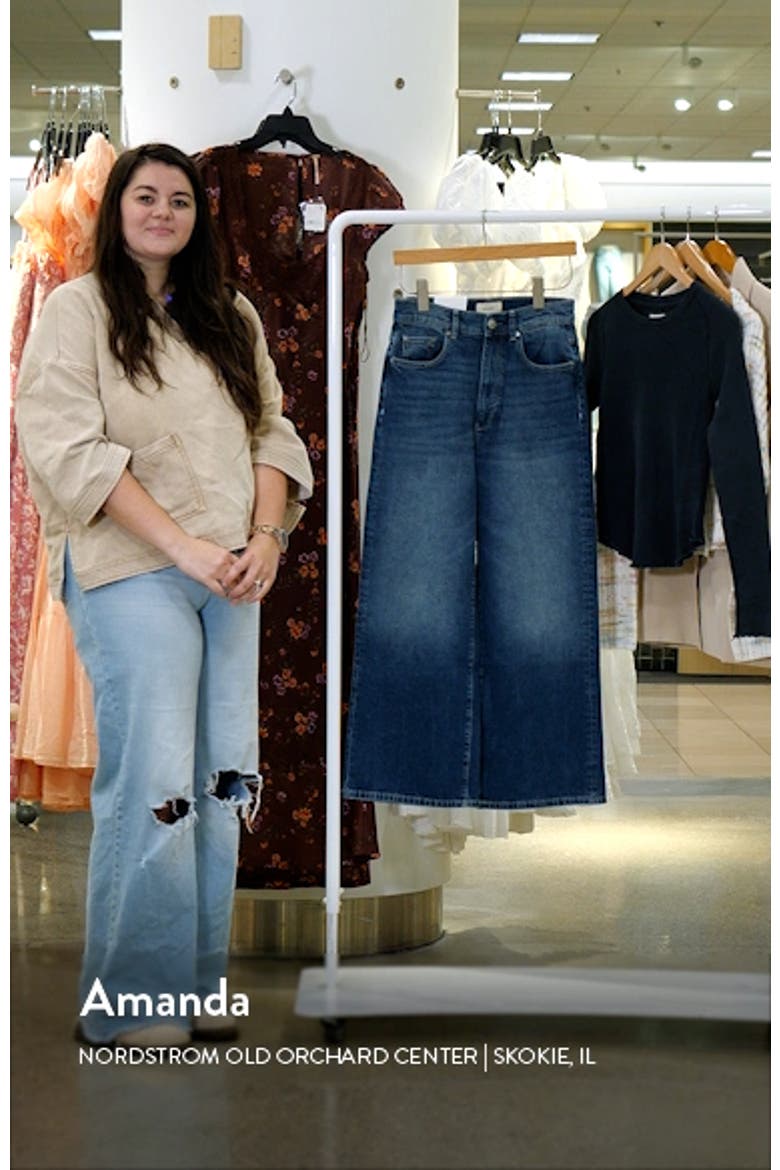 Hepburn High Waist Ankle Wide Leg Jeans video
