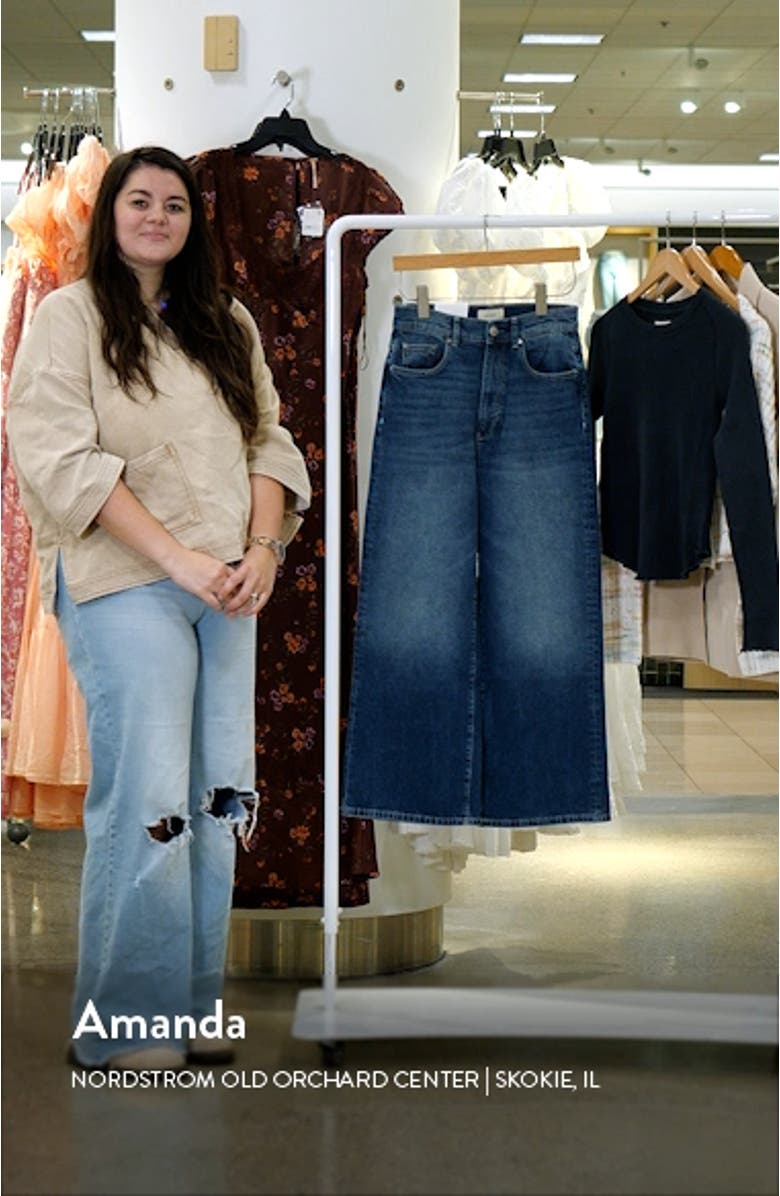 Hepburn High Waist Ankle Wide Leg Jeans, sales video thumbnail