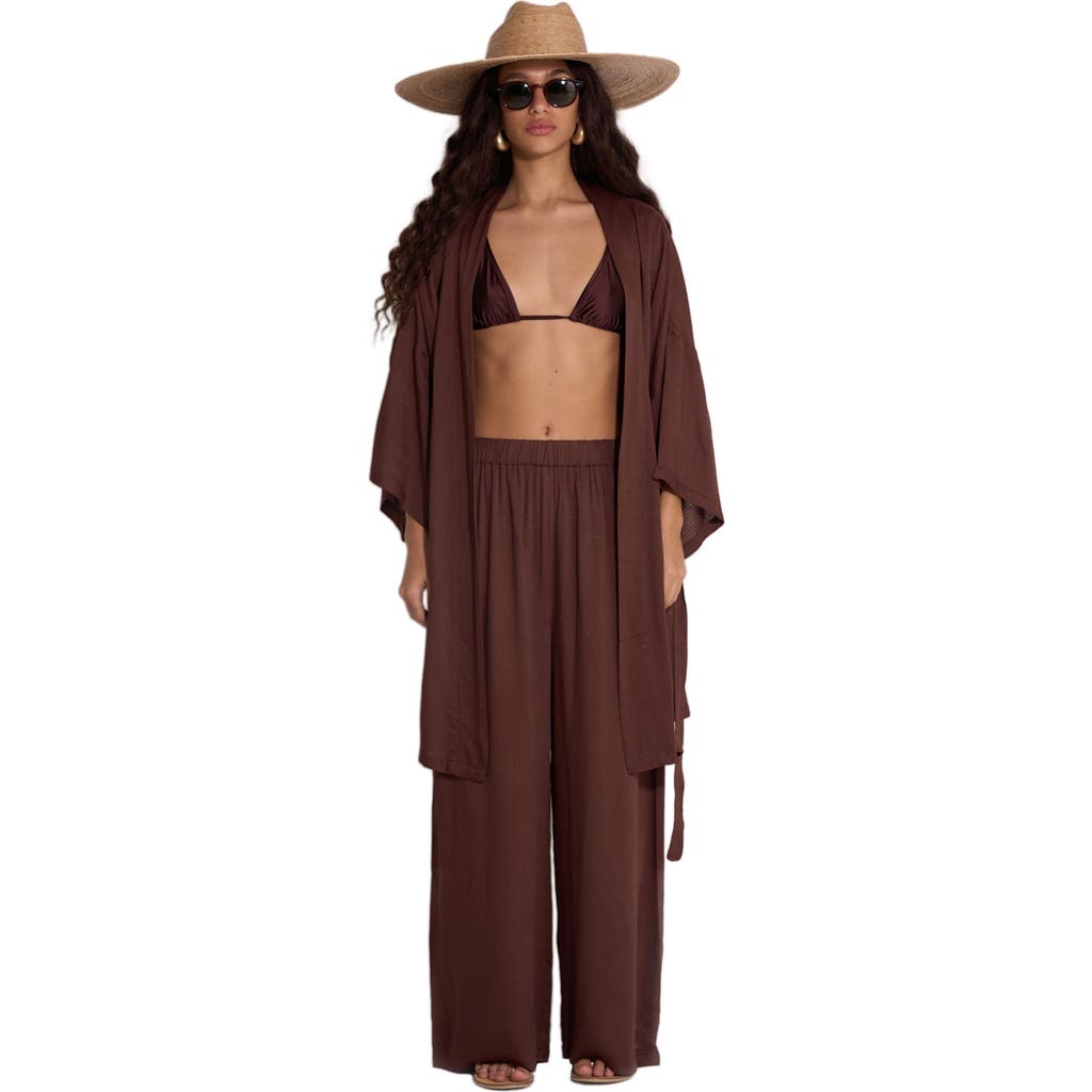 Gottex Beach Life Satin Shore Robe Cover-up In Multi
