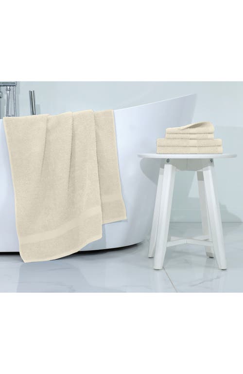 Utica Essentials 6-piece Cotton Bath Towel Set In Ecru