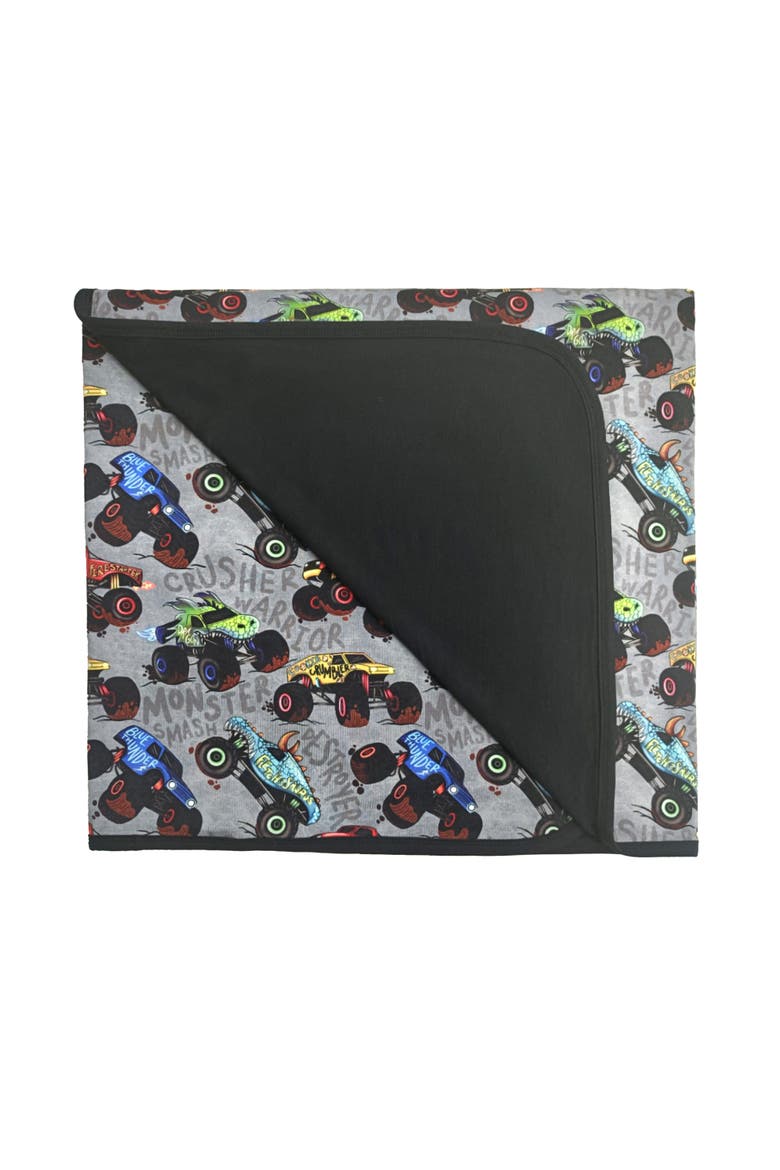 Monster Jammies Blanket, Main, color, Gray
