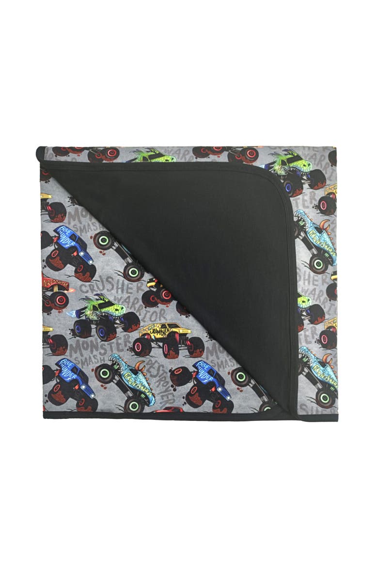 Fletch Monster Jammies Blanket, Main, color, Gray