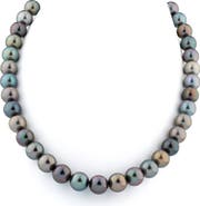 The Pearl Source 10-11mm Tahitian South Sea Multicolor Pearl Necklace