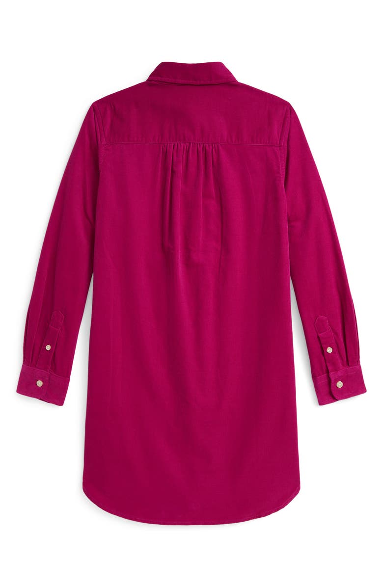 Polo Ralph Lauren Kids' Pintuck Cotton Corduroy Dress, Alternate, color, Preppy Pink