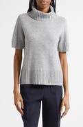 Reiss Elena Short Sleeve Cashmere Turtleneck Sweater