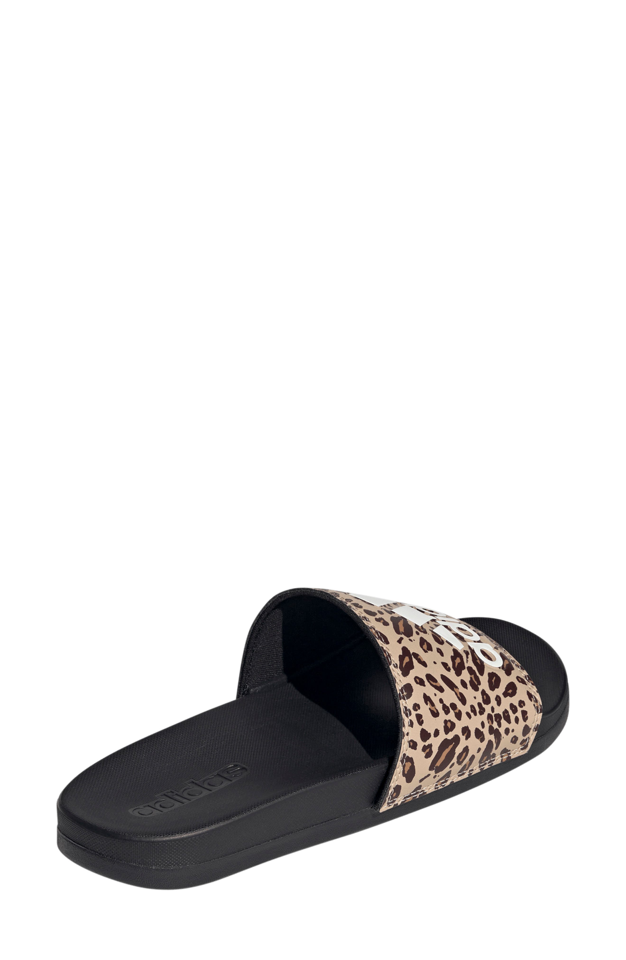 Adilette Comfort Slide Sandal, Alternate, color, BLACK/ OFF WHITE/ MAGIC BEIGE