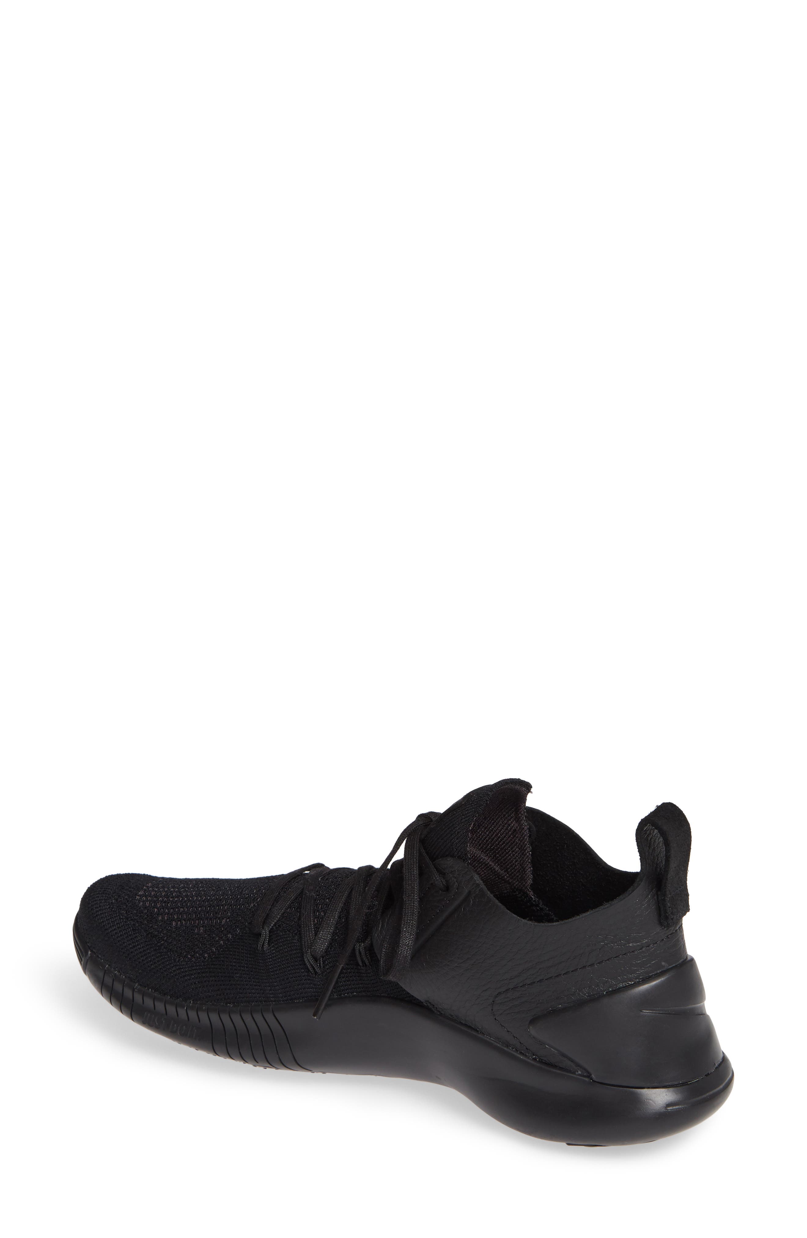 Free TR Flyknit 3 Training Shoe, Alternate, color, BLACK/ BLACK/ BLACK