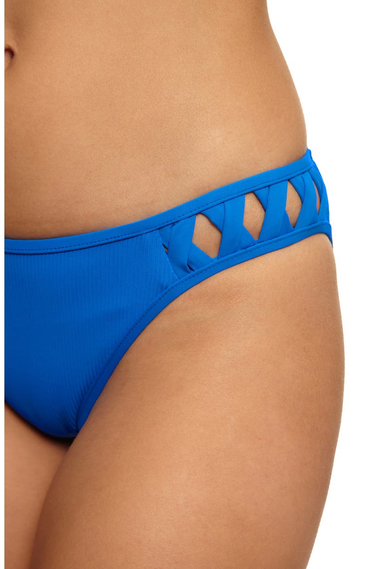 Trellis Hipster Bikini Bottoms, Alternate, color, TRUE BLUE