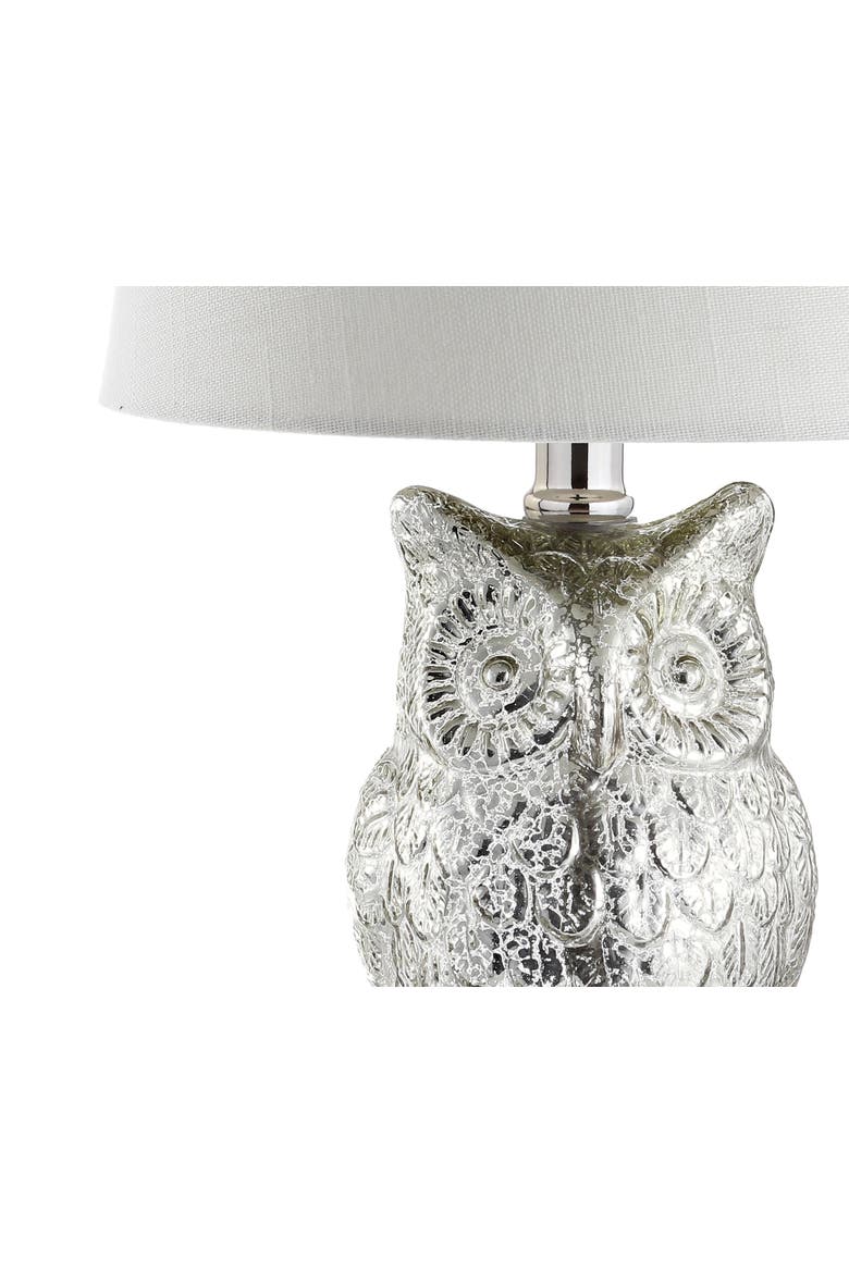 Night Glass/Crystal LED Table Lamp, Alternate, color, Silver/Ivory