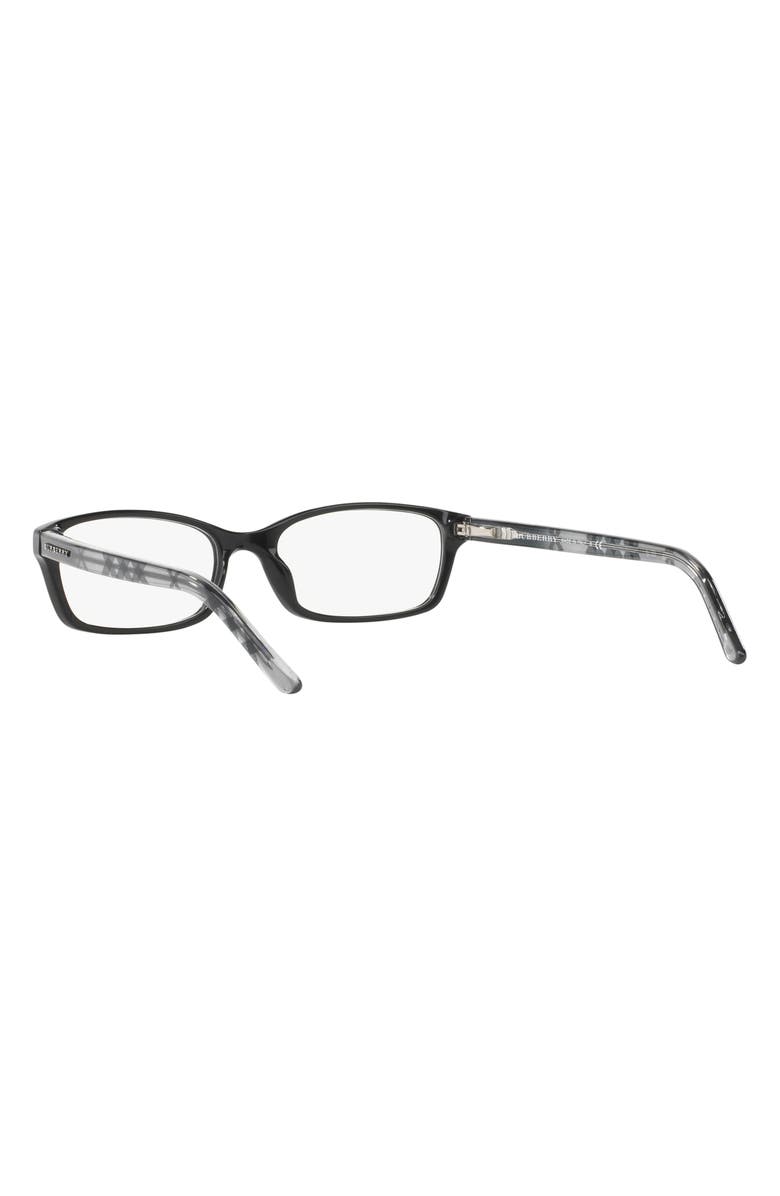Burberry 53mm PIllow Optical Glasses, Alternate, color, Black
