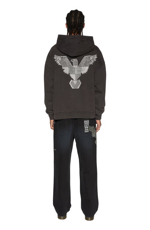 KSUBI KSUBI EAGLE EKCESS COTTON GRAPHIC HOODIE