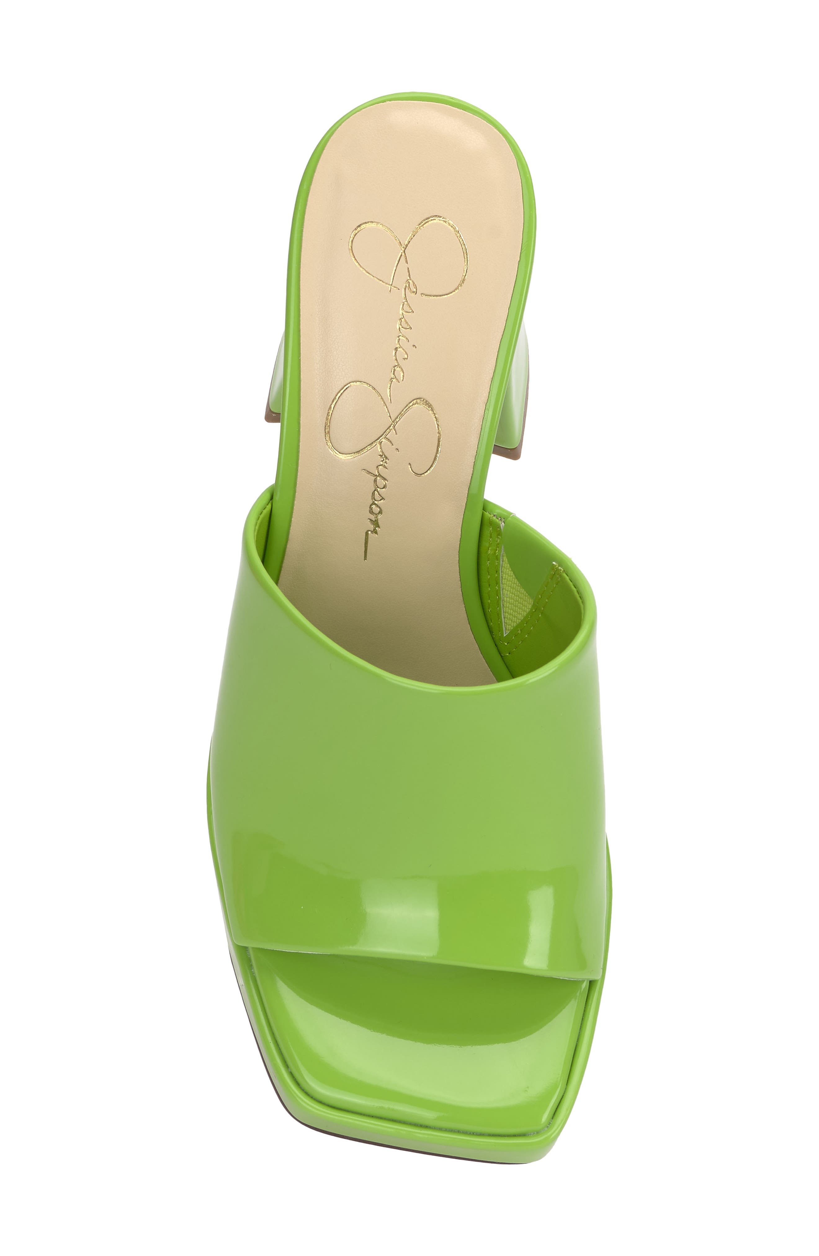 Jessica Simpson Kashet Platform Slide Sandal, Alternate, color, Spring Green