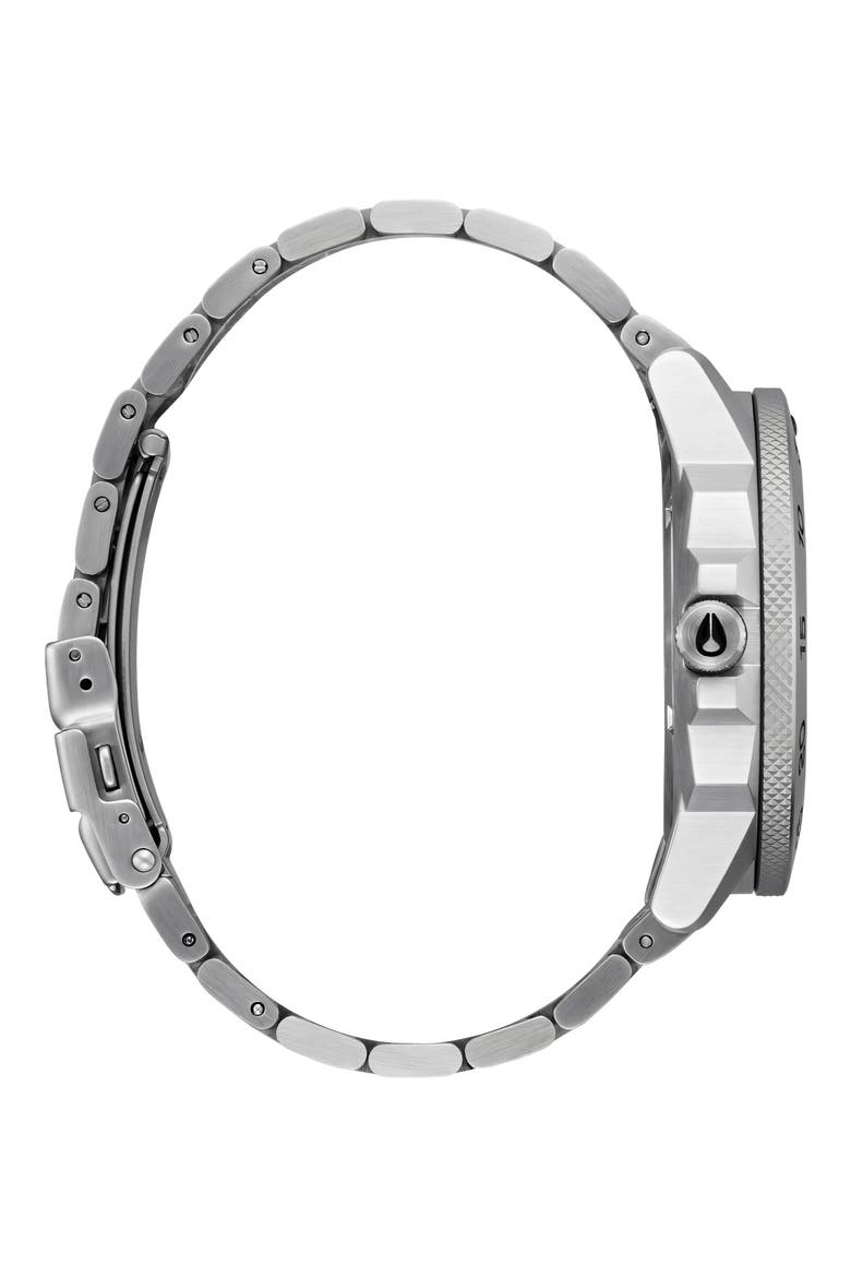 Smyth 44 Bracelet Watch, 44mm, Alternate, color, SILVER / BLACK