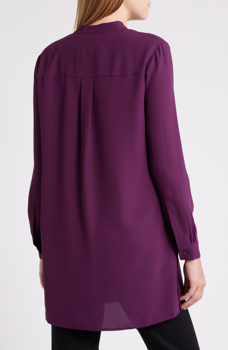 Anne Klein Long Sleeve Woven Tunic, Alternate, color,