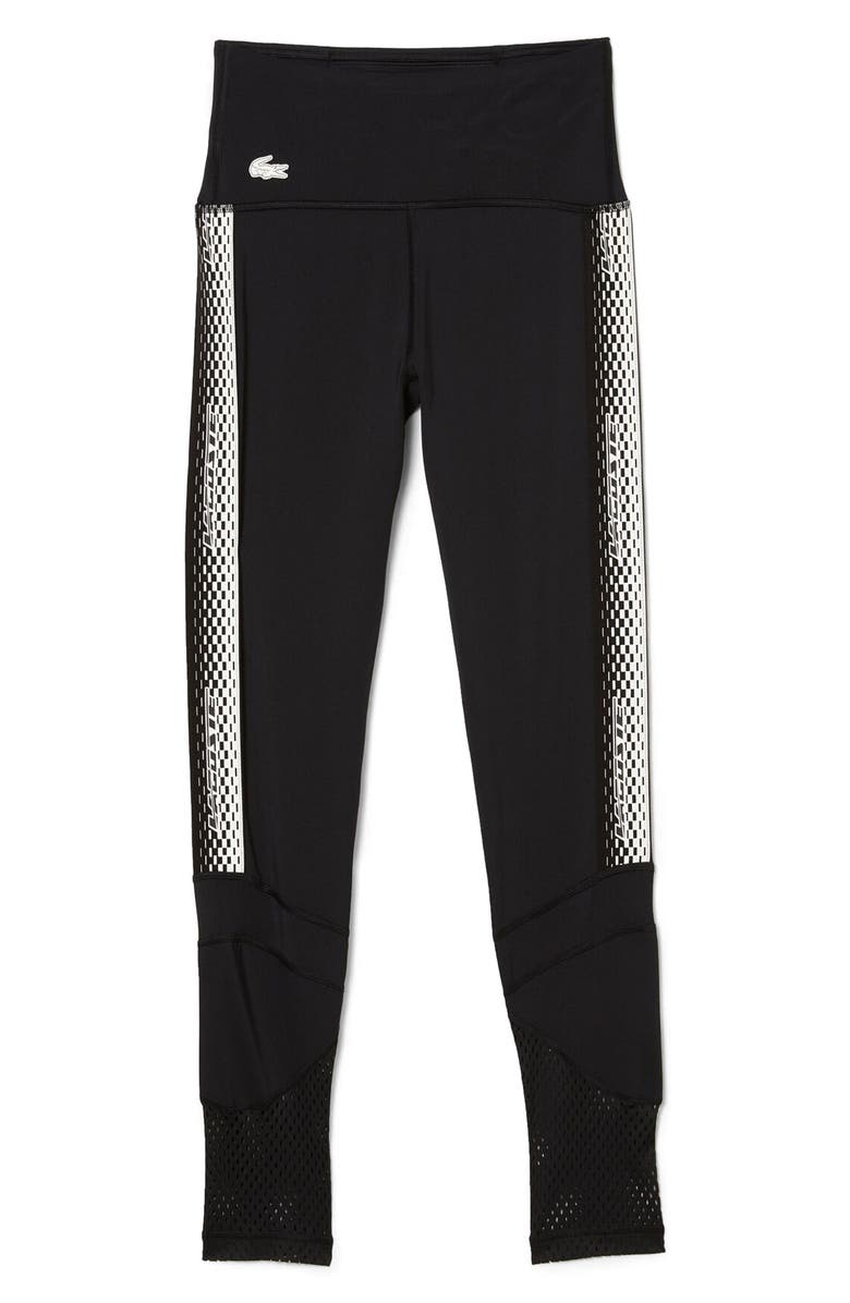 Lacoste Sport Leggings, Alternate, color, Black/ Black-Black
