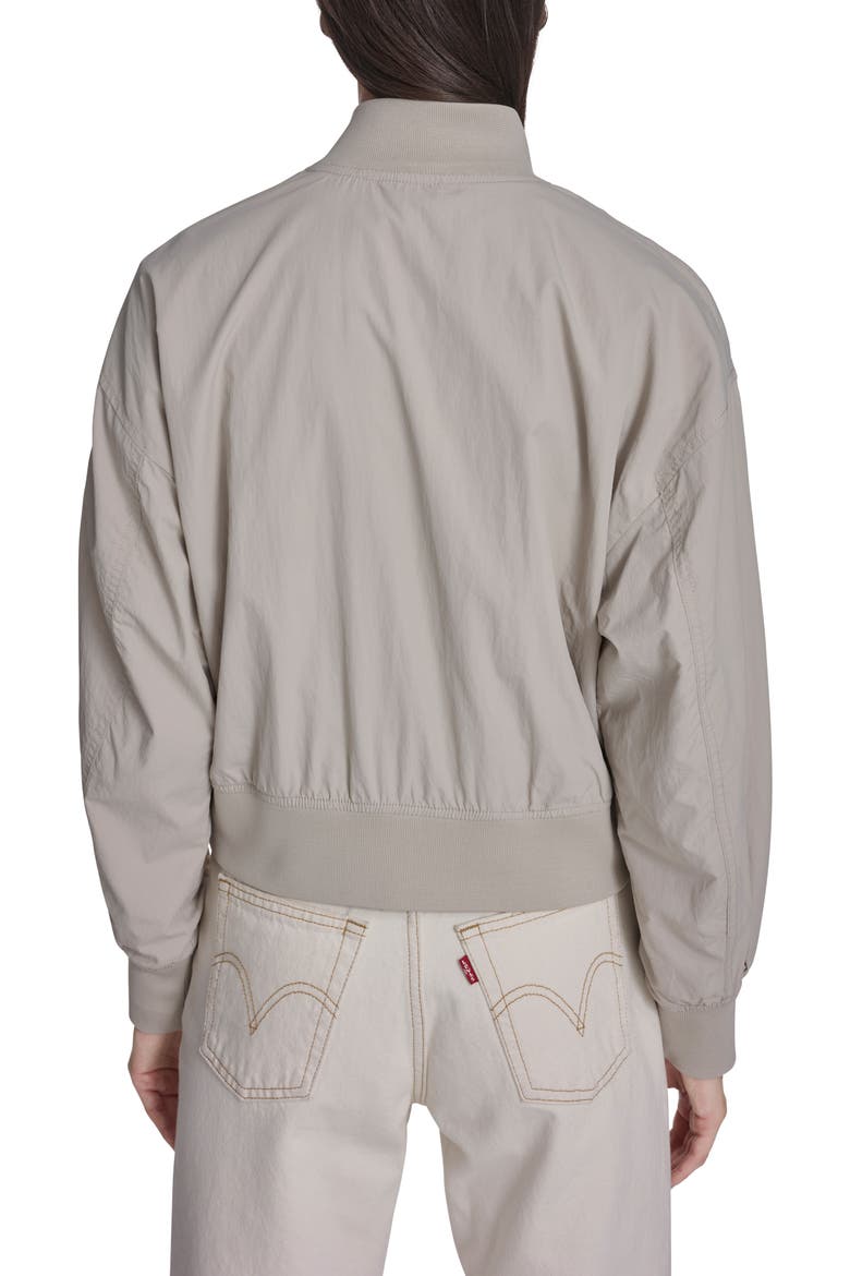 Relaxed Bomber Jacket, Alternate, color, CHATEAU GREY