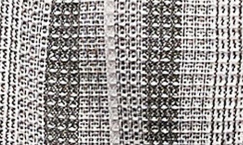 Topman Reverse Stripe Textured Cotton Blend Camp Shirt In Gray