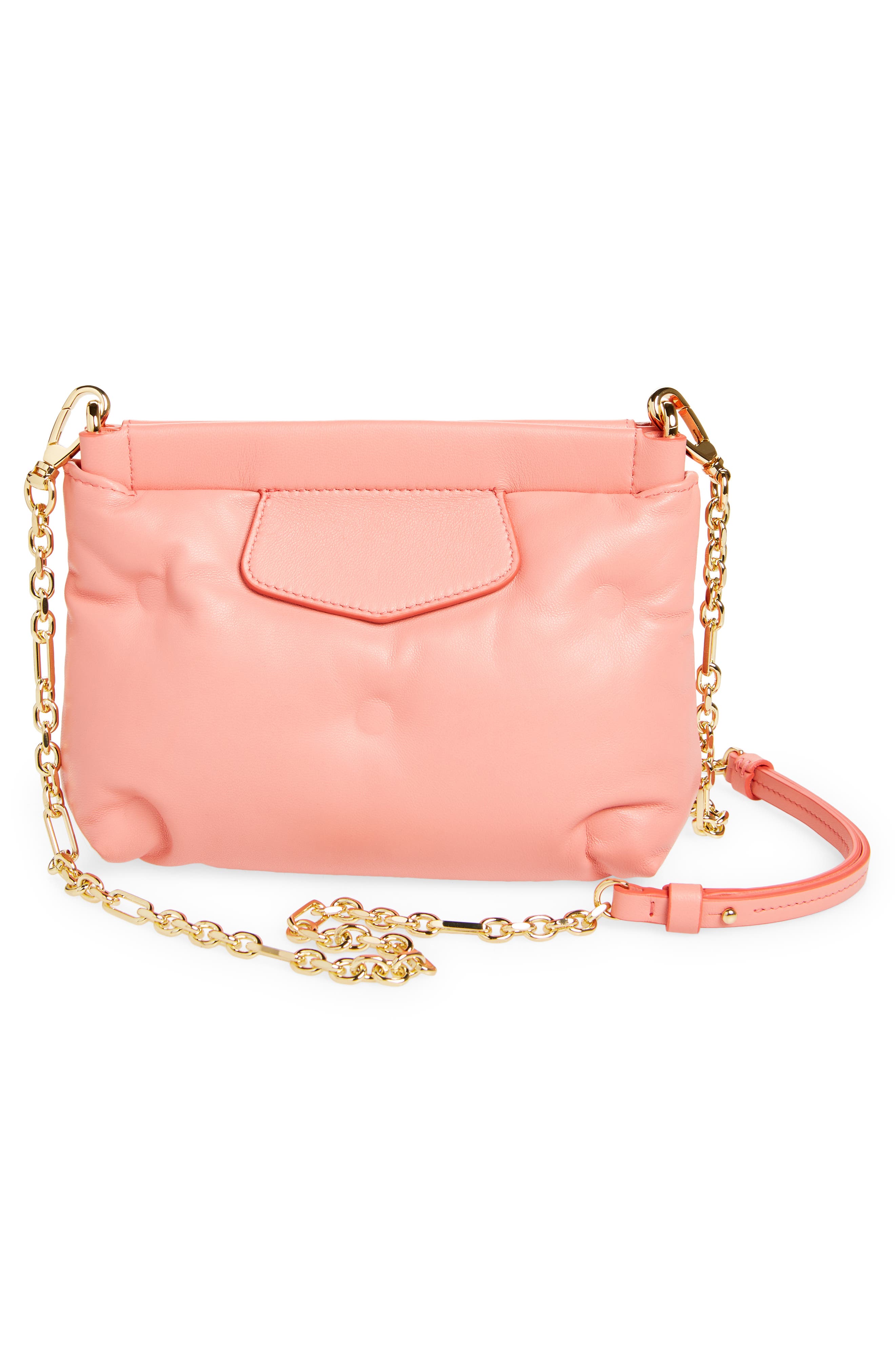 Mini Glam Slam Red Carpet Leather Bag, Alternate, color, CORAL