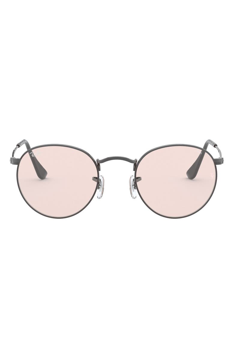 Ray-Ban 50mm Polarized Round Sunglasses, Main, color, 