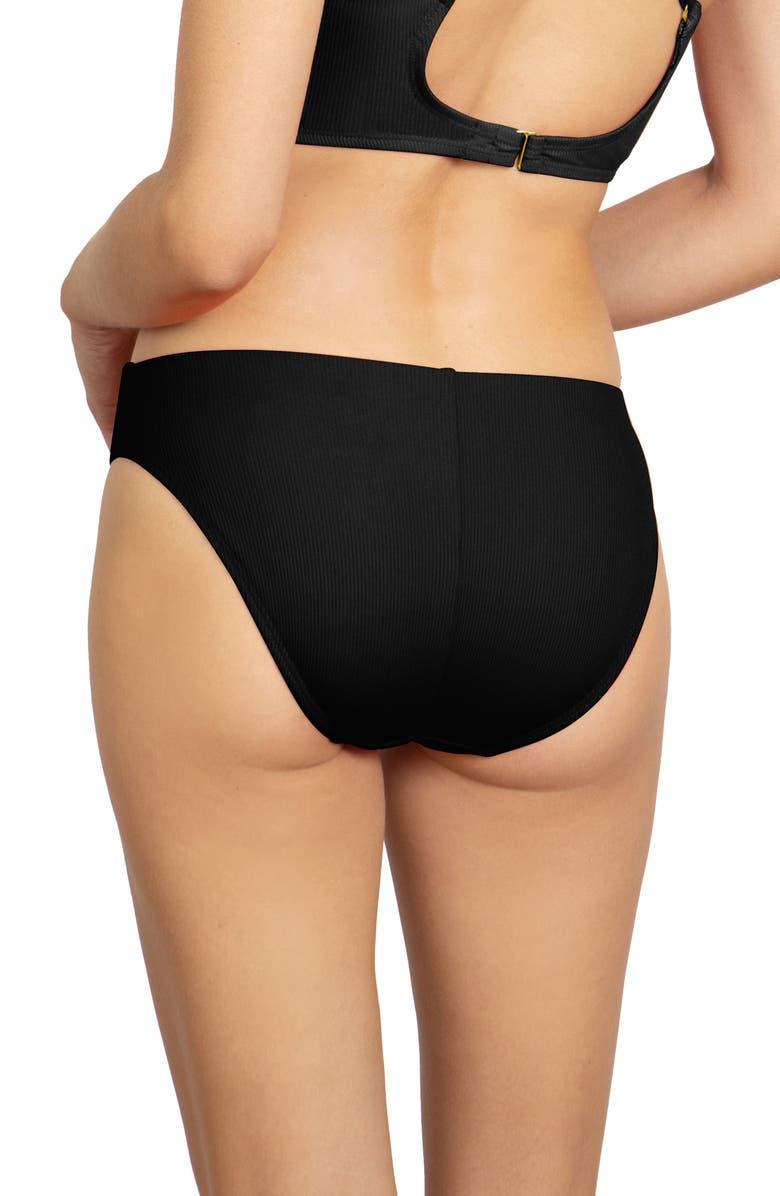 Robin Piccone Amy 2 Bikini Bottoms, Alternate, color, Licorice