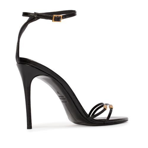 Black Suede Studio Britanny Strappy Sandal In Multi