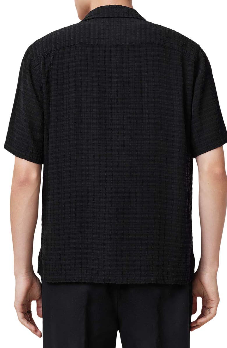 AllSaints Madin Seersucker Camp Shirt, Alternate, color,