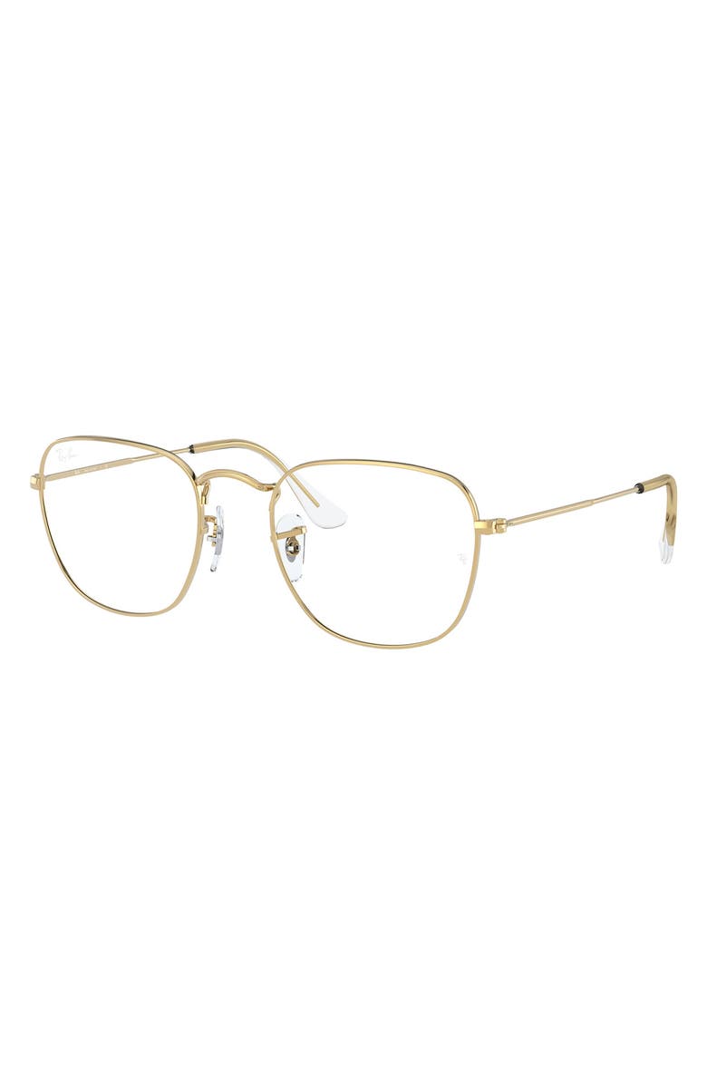 Ray-Ban Frank 54mm Square Optical Glasses, Alternate, color, Yellow