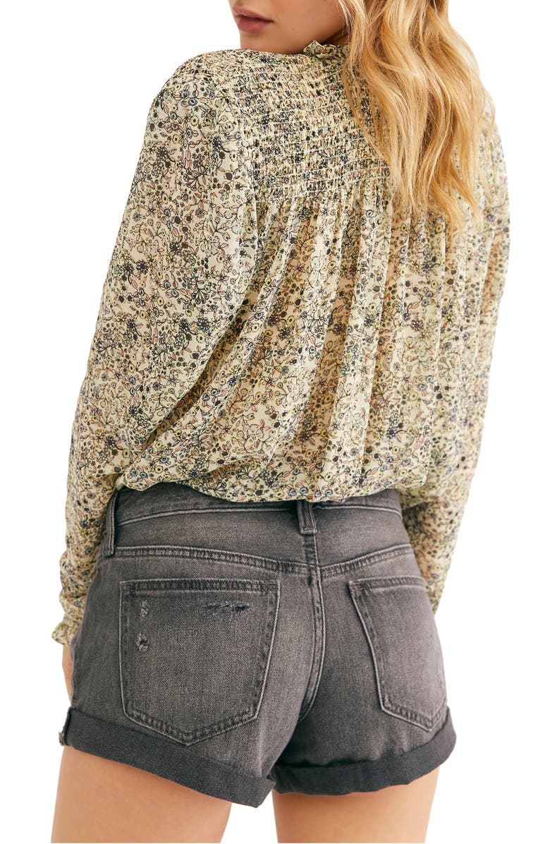 Free People Romeo Rolled Cutoff Denim Shorts, Alternate, color, 