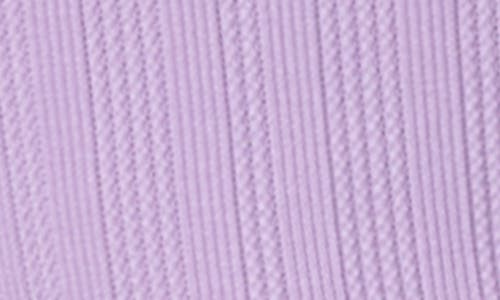 Florence By Mills Pointelle Lace Crop Top In Millie Lavender
