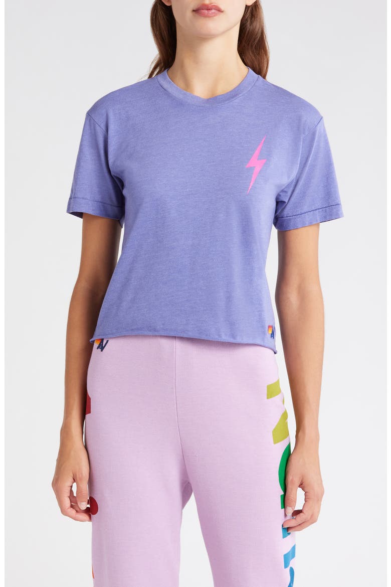 Bolt 2 Graphic T-Shirt, Main, color, LAVENDER/ NEON PINK