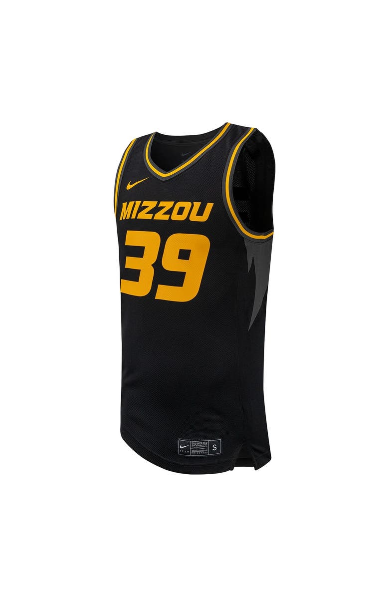 Nike Men's Nike #39 Black Missouri Tigers Replica Basketball Jersey, Alternate, color, 