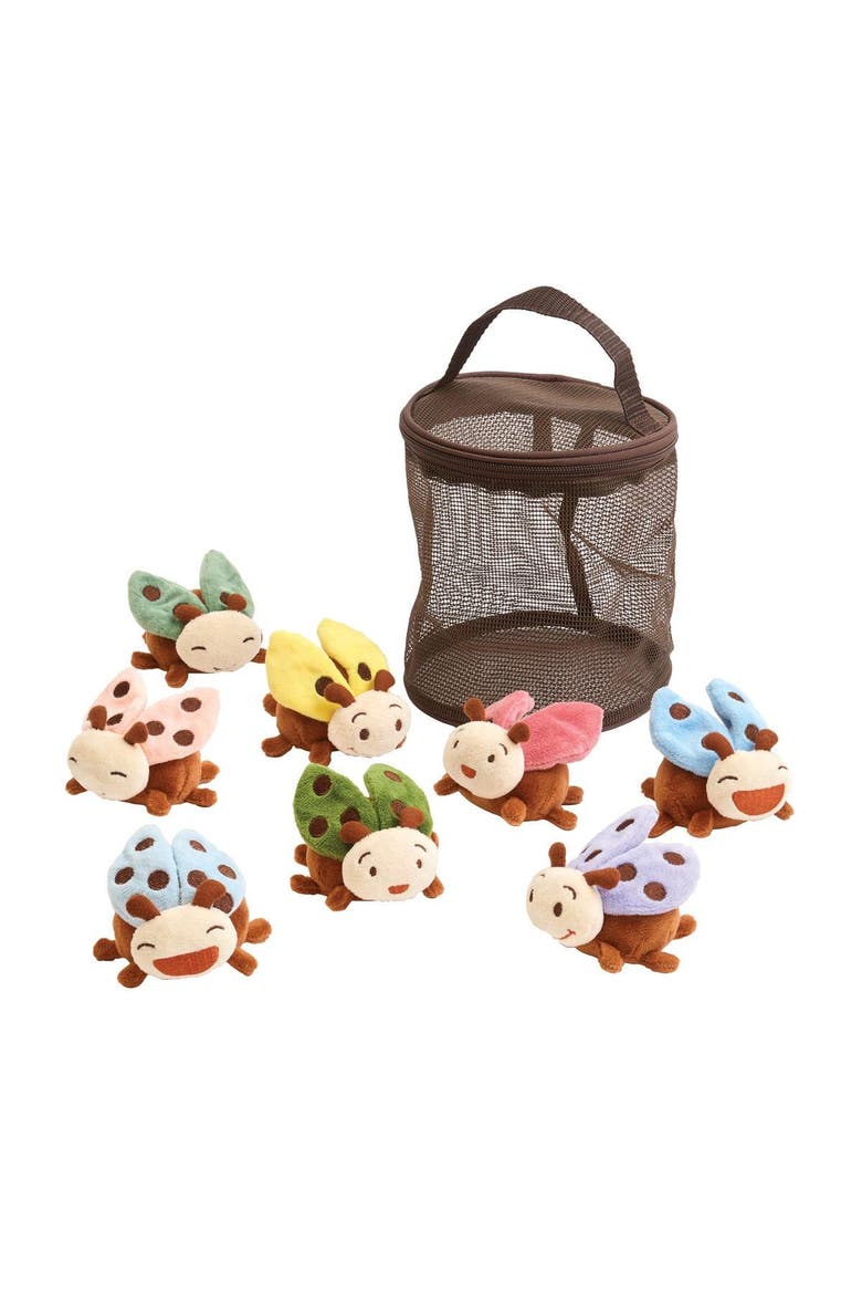 Crinkle and Texture Magnetic Ladybug Set, Main, color, Multicolored