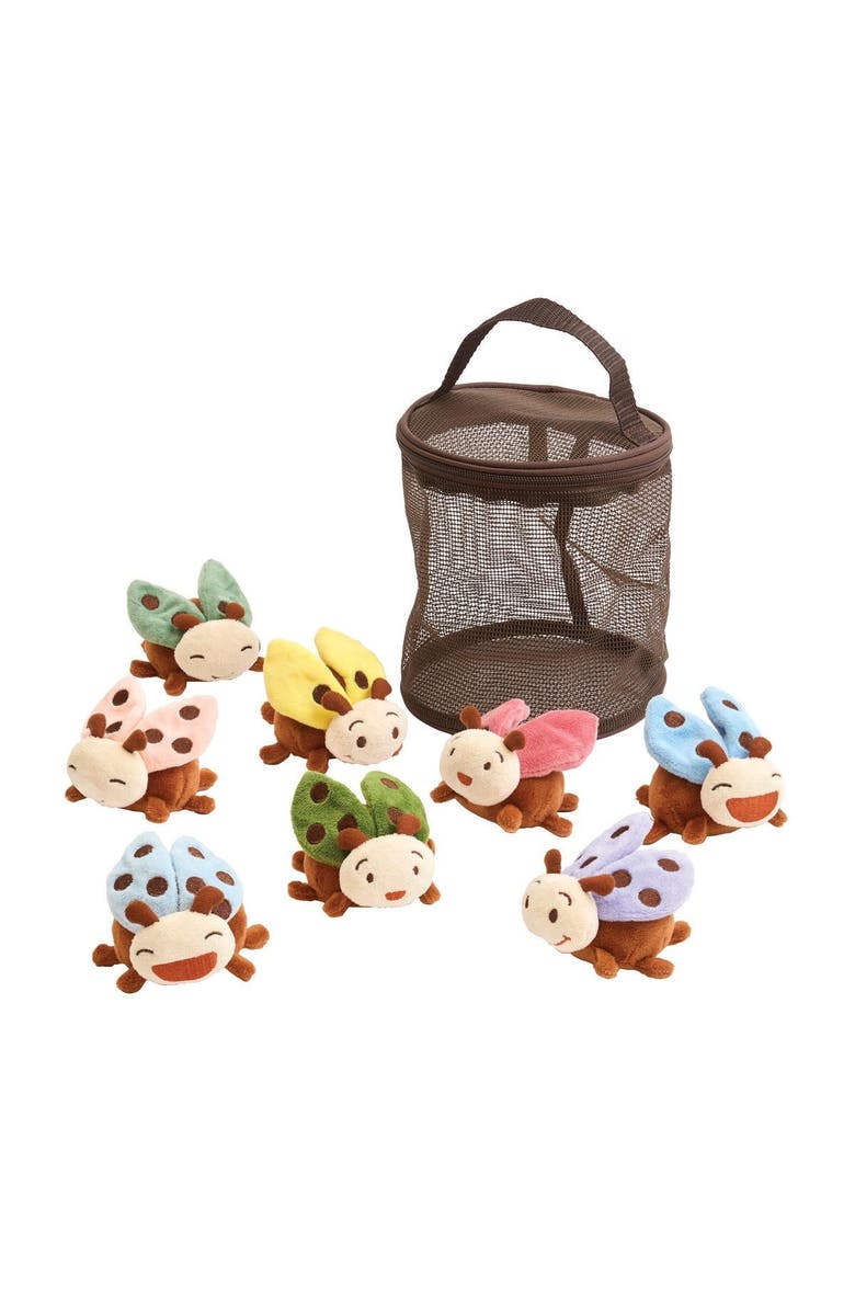 Kaplan Early Learning Company Crinkle and Texture Magnetic Ladybug Set, Main, color, Multicolored