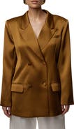 JLUXLABEL Lara Oversize Satin Blazer