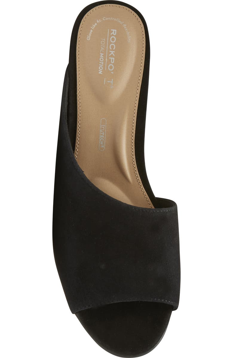 Rockport Taylor Asymmetric Wedge Slide Sandal, Alternate, color,