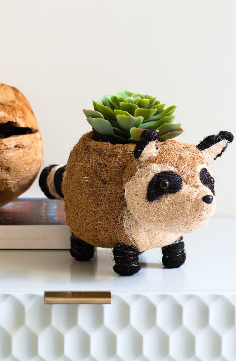 LIKHA Woodland Animal Coco Coir Planters, Alternate, color, Brown