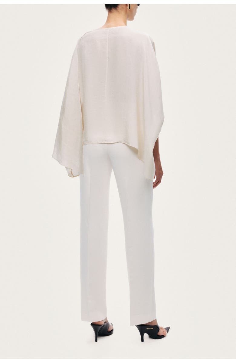 Nocturne Fluid Cape Blouse, Alternate, color, Ivory