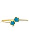 Turquoise/ Clear Gold