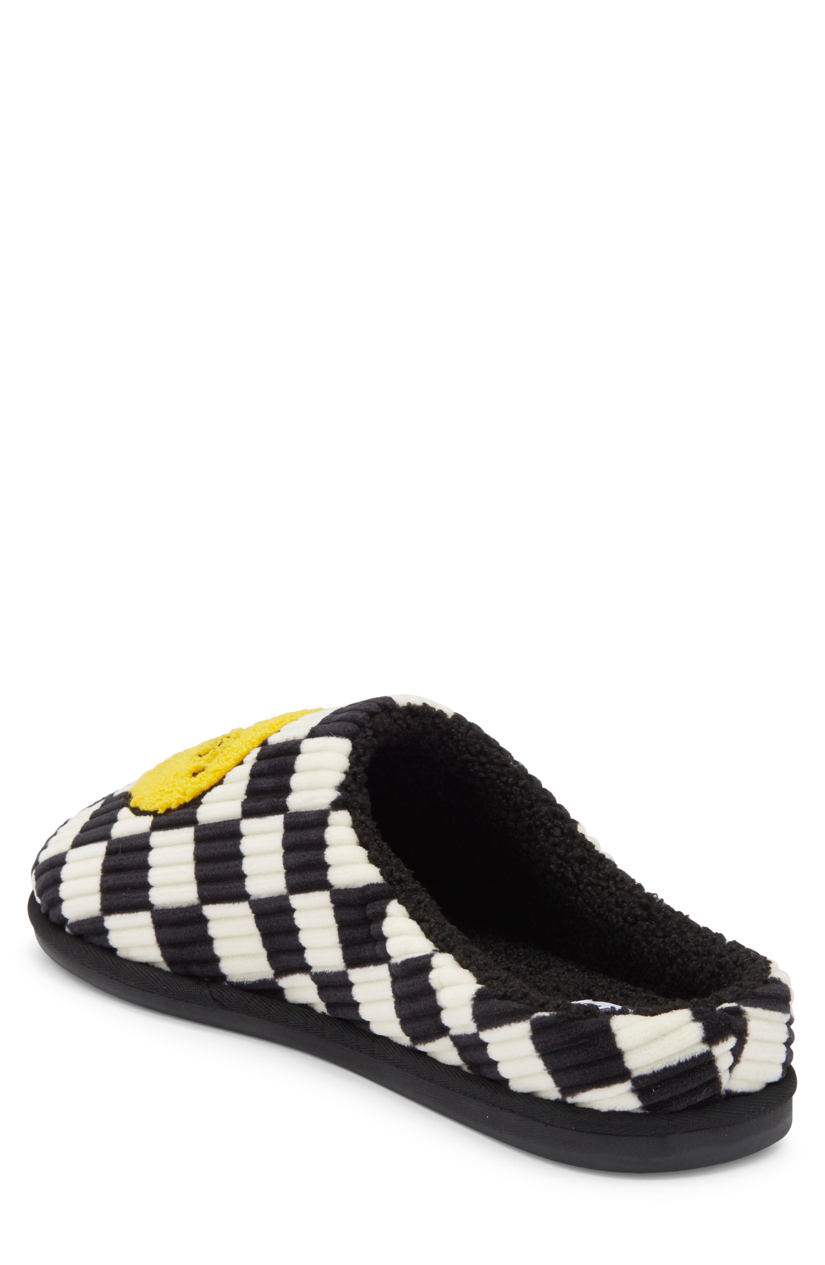 Quinn Slipper, Alternate, color, BLACK-WHITE DIZZY